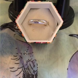 Vintage sterling silver Daughter ring